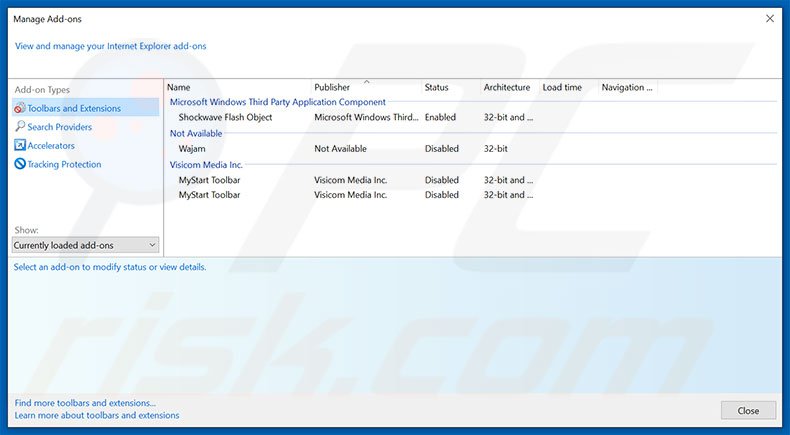 Removing Traffic Exchange ads from Internet Explorer step 2