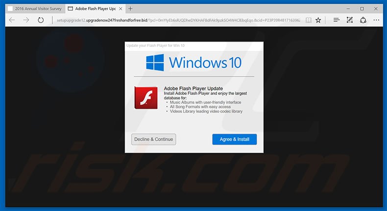 Adware Adobe Flash Player Update