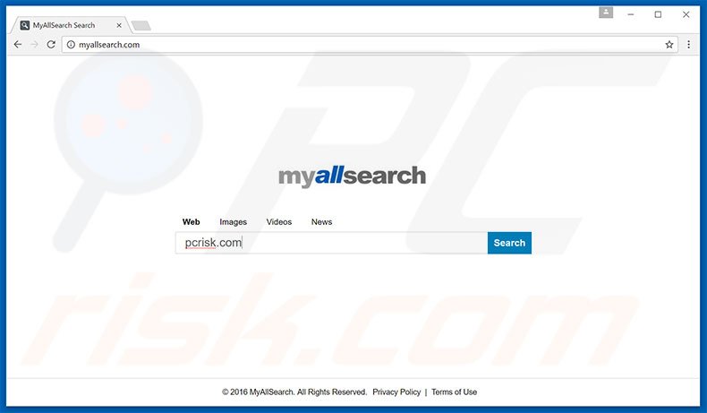 myallsearch.com browser hijacker