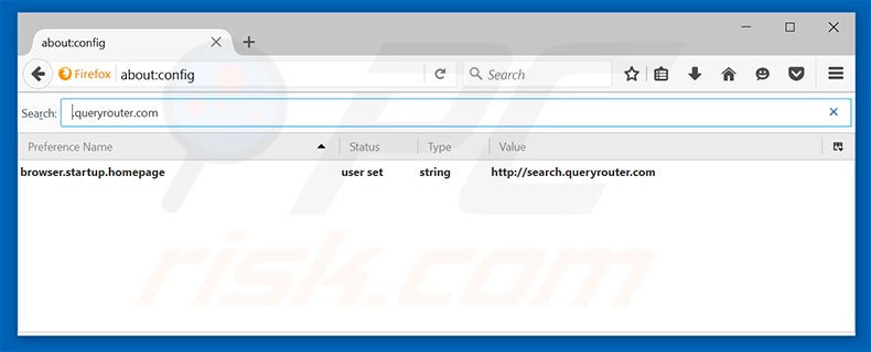 Removing search.queryrouter.com from Mozilla Firefox default search engine