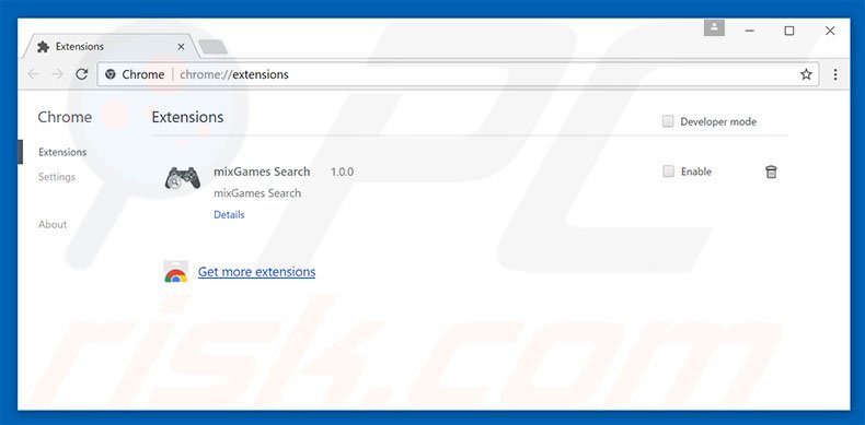 Removing search.hr related Google Chrome extensions