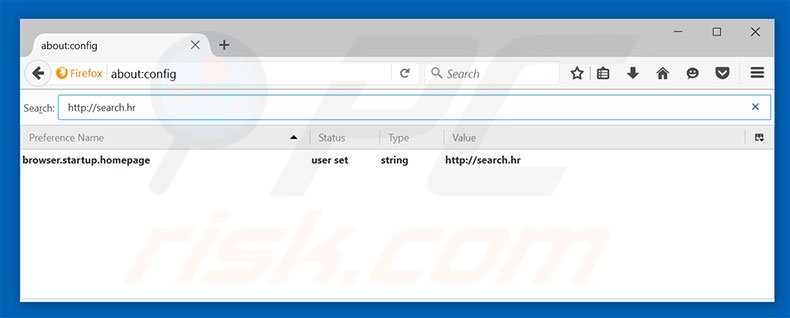 Removing search.hr from Mozilla Firefox default search engine