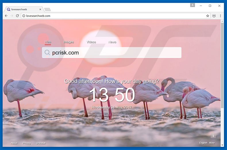 lovesearchweb.com browser hijacker