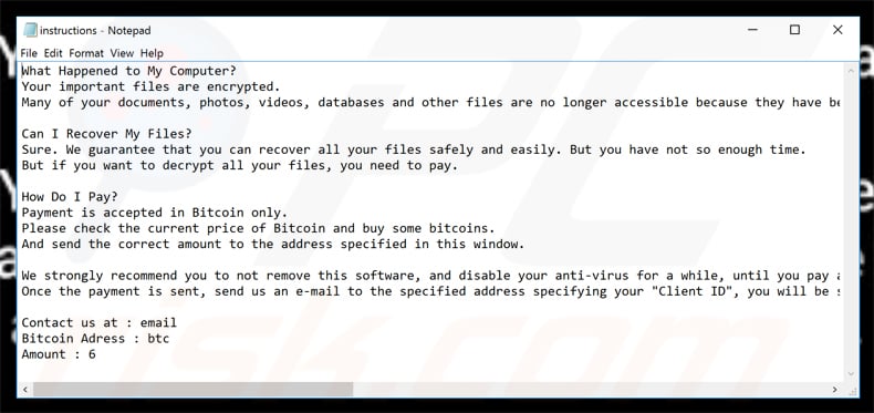 oxar ransomware updated ransom demanding note 