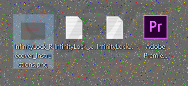 List of files created by InfinityLock ransomware