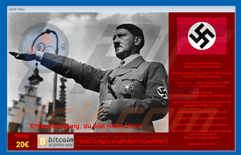 hitler ransomware .adolfhitler rozszerzenie dla zaszyfrowanych plików