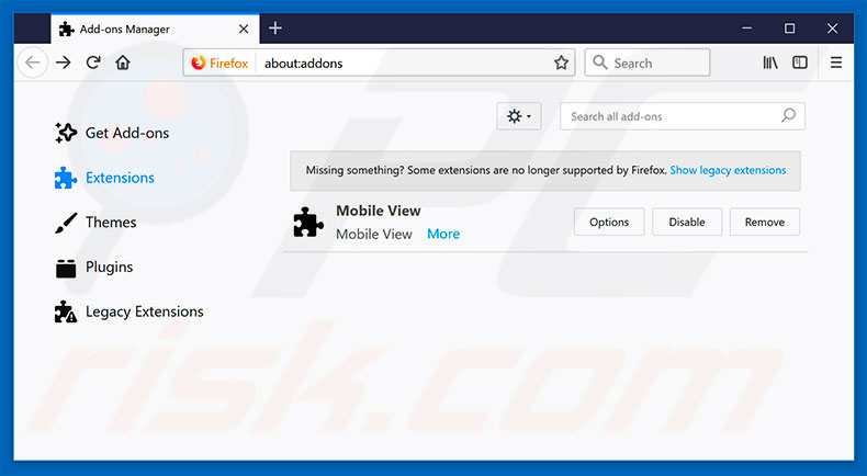 Usuwanie reklam Pokki z Mozilla Firefox krok 2