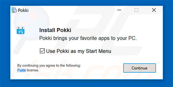 Pokki Instalacja adware