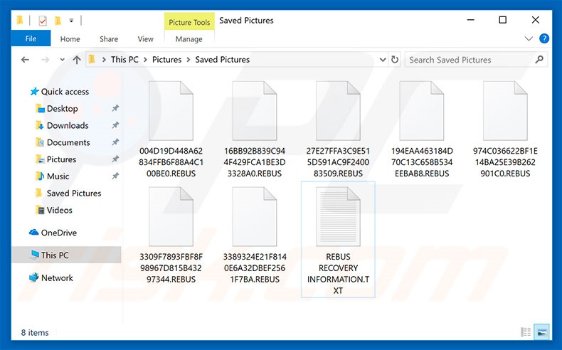 Files encrypted by REBUS