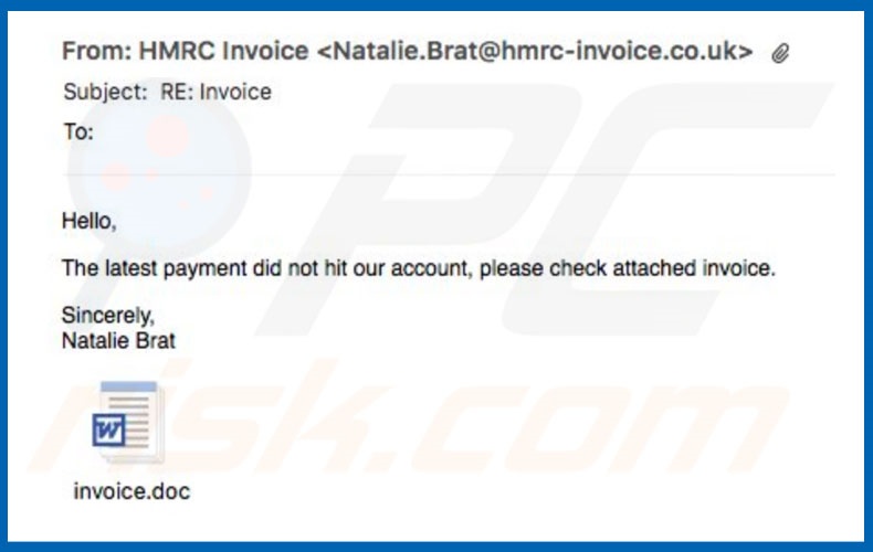 Wirus Invoice Email