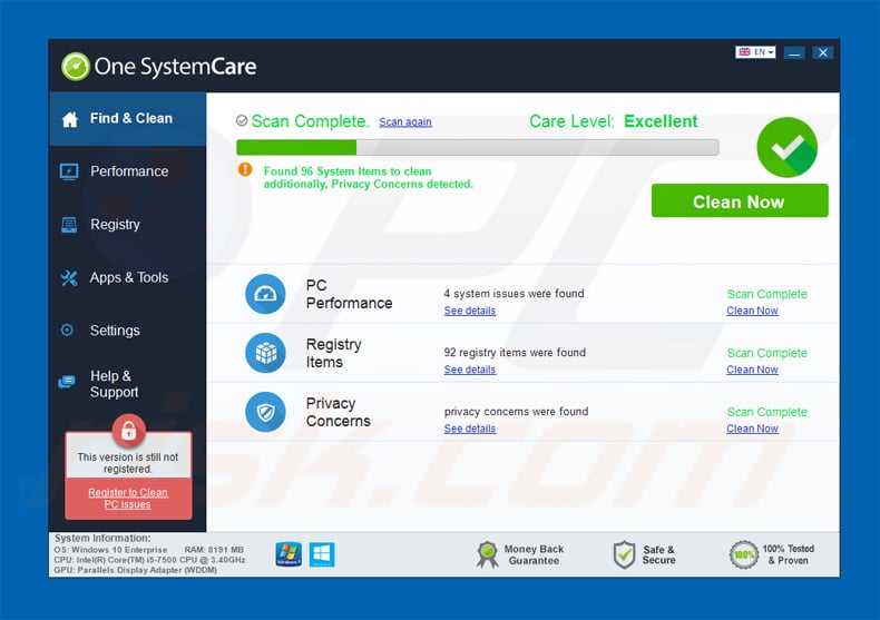 one systemcare application