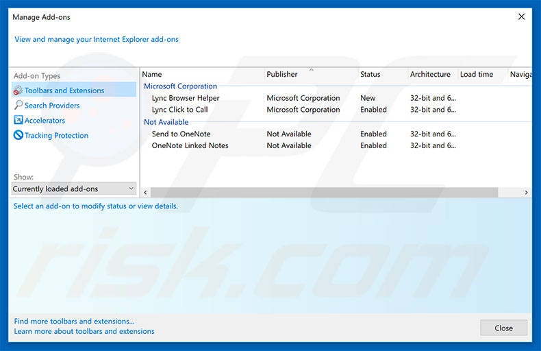 Removing URL:MAL ads from Internet Explorer step 2
