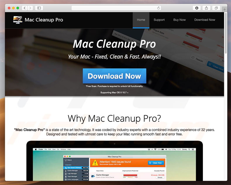 Mac Cleanup Pro scam