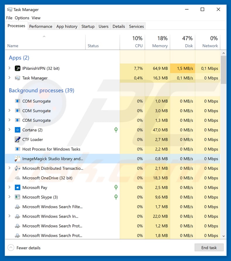 apple email virus hancitor process task manager