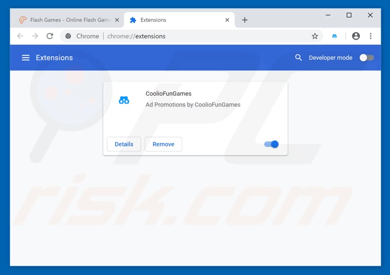Removing filezog.com ads from Google Chrome step 2