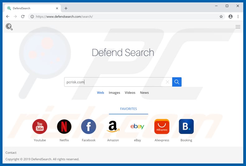 defendsearch.com browser hijacker
