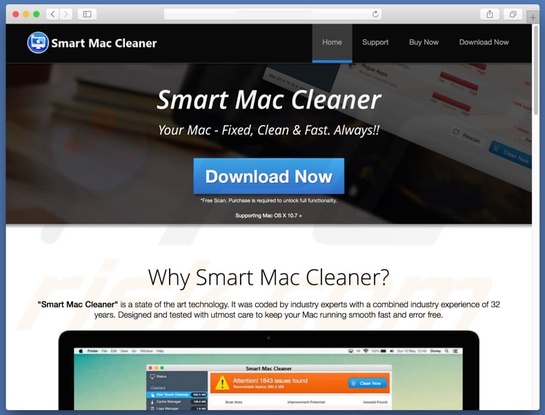 Smart Mac Cleaner scam