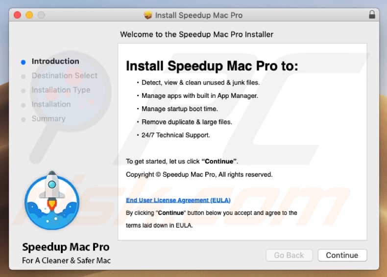 Speedup Mac Pro installer