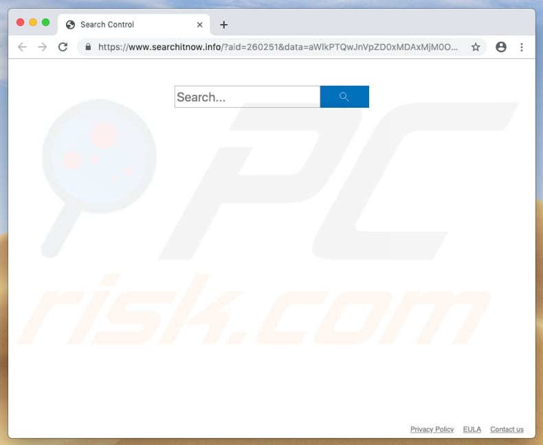 searchitnow.info set as a homepage