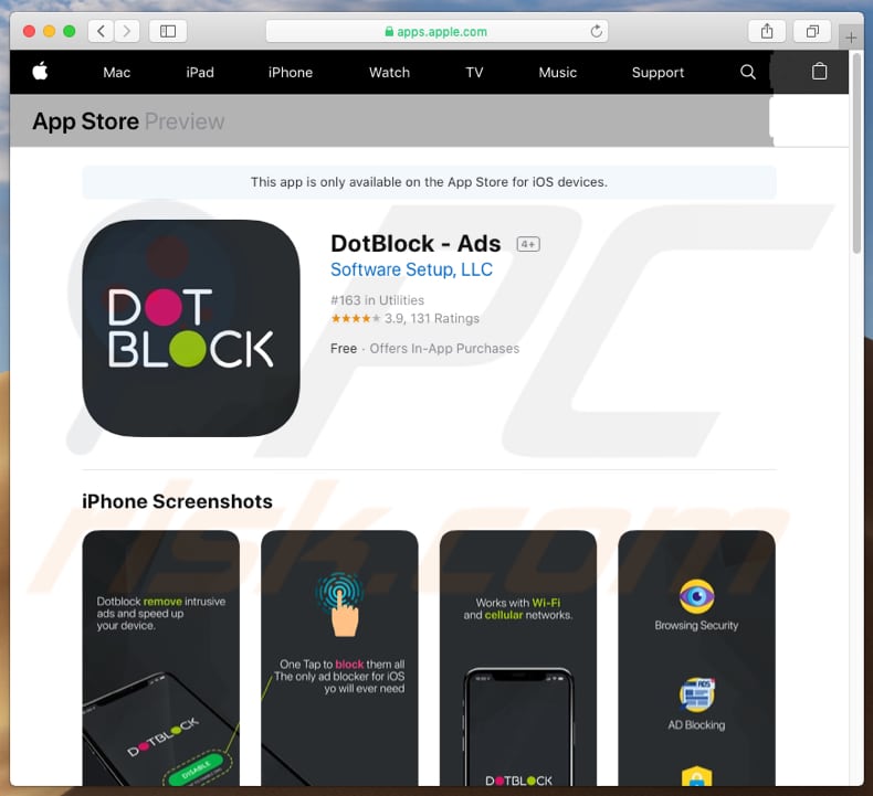 DotBlock on apple store