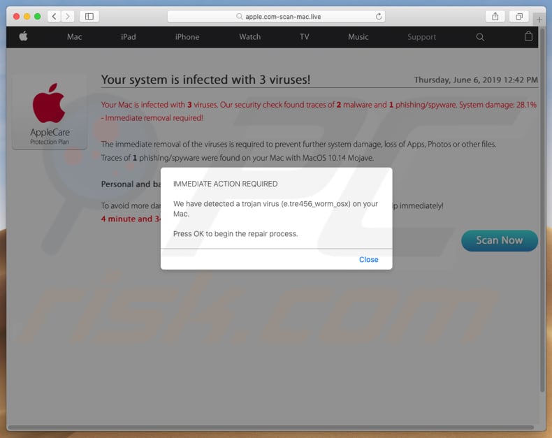 apple.com-scan-mac[.]live scam