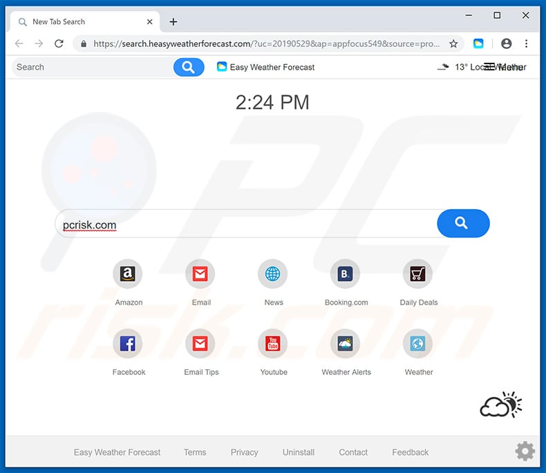 search.heasyweatherforecast.com browser hijacker
