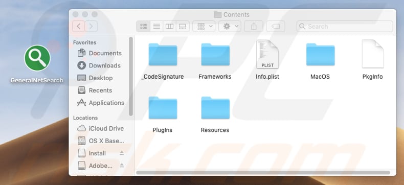 installation folder of GeneralNetSearch