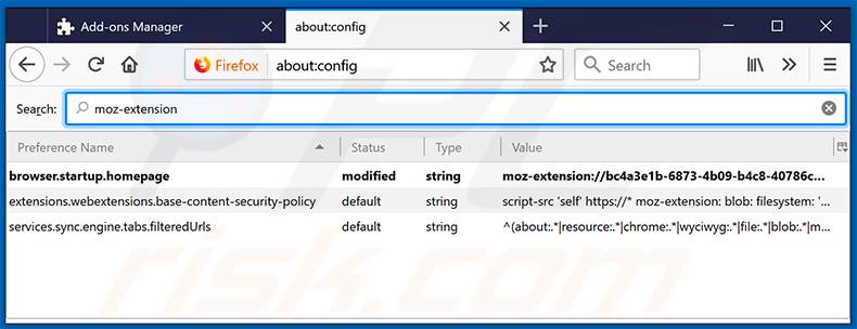 Removing search.hmyloginhelper.com from Mozilla Firefox default search engine