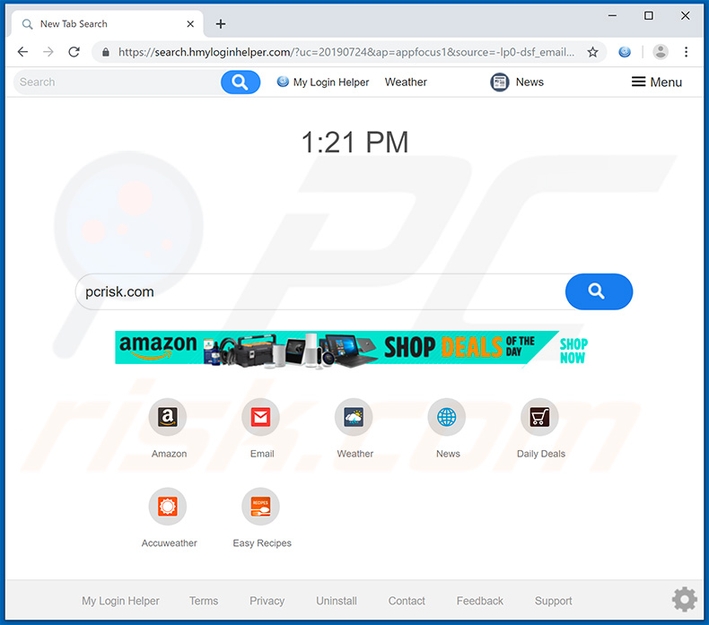 search.hmyloginhelper.com browser hijacker