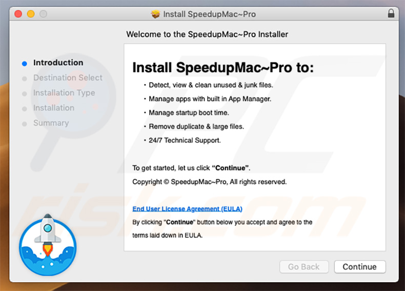 SpeedupMac~Pro unwanted application installer setup