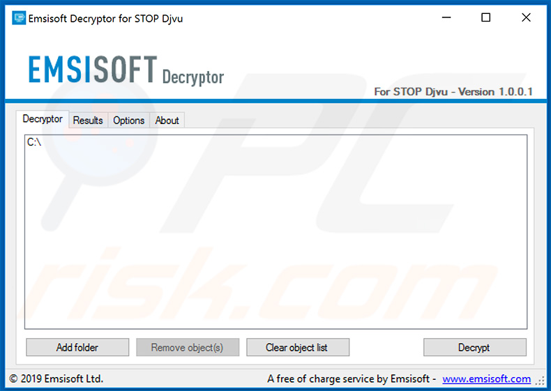 Djvu ransomware decrypter autorstwa Michaela Gillespie i Emsisoft