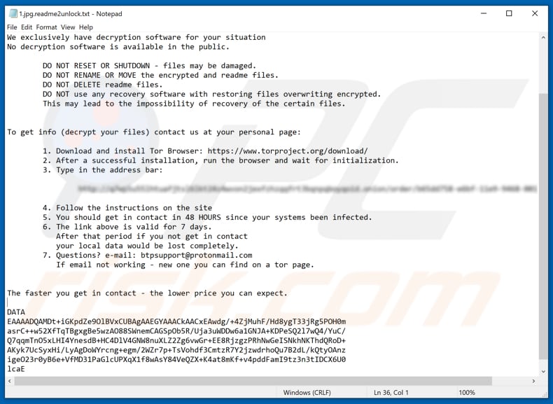 DoppelPaymer decrypt instructions