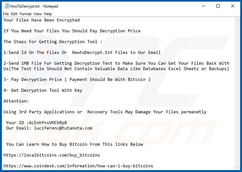 Kronos decrypt instructions