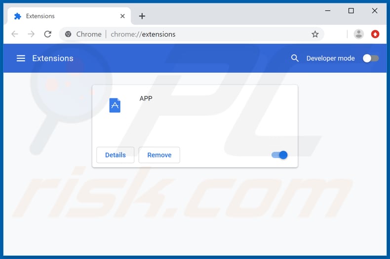 Removing losx.xyz related Google Chrome extensions