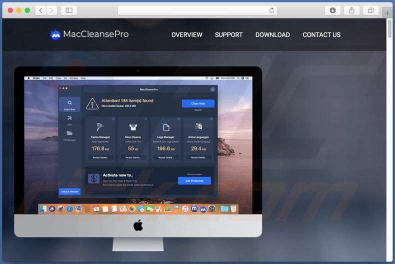 MacCleansePro download website