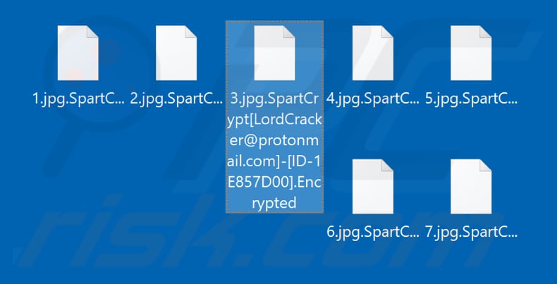 Files encrypted by SpartCrypt