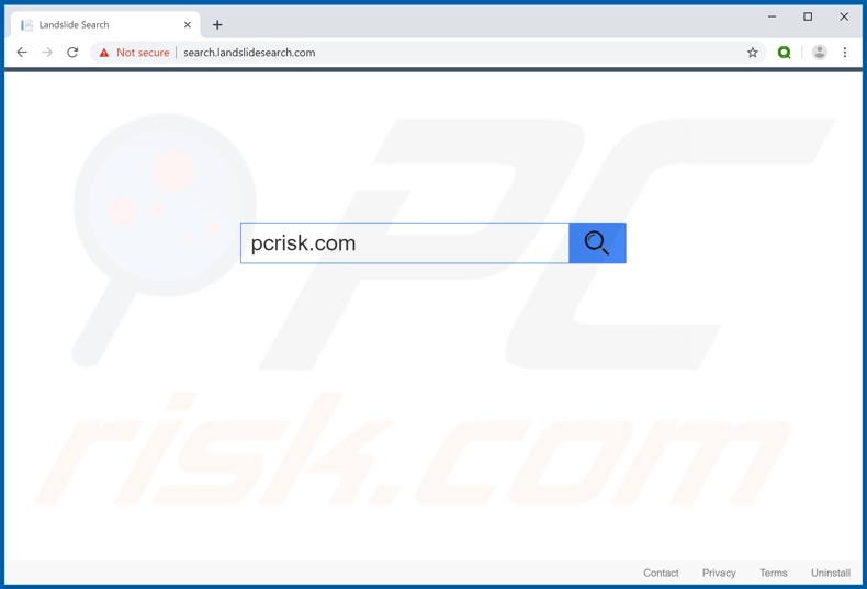 search.landslidesearch.com browser hijacker