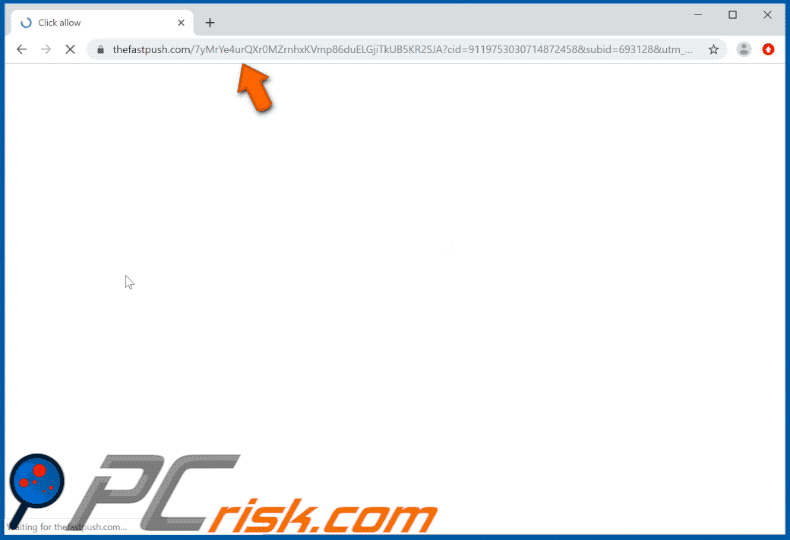 thefastpush[.]com website appearance (GIF)