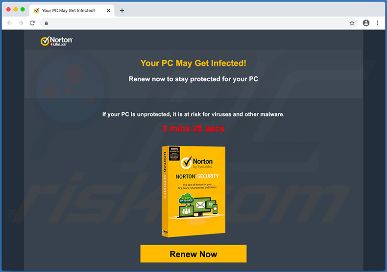 Oszustwo Your PC May Get Damaged! Norton