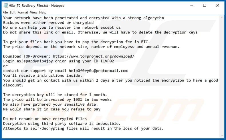 PwndLocker decrypt instructions (H0w_T0_Rec0very_Files.txt)