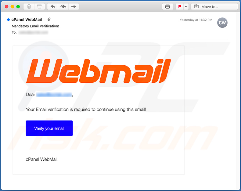Kampania spamowa próbująca wyłudzić dane logowania e-mail nawiązuje do Webmail
