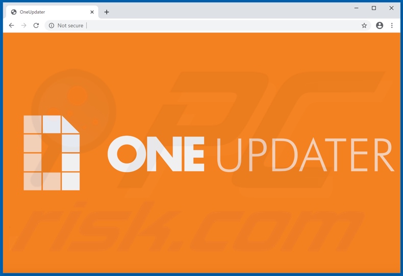 Witryna służąca do promowania adware OneUpdater 