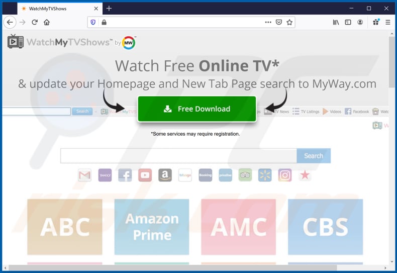 watchmytvshows toolbar promoter on firefox