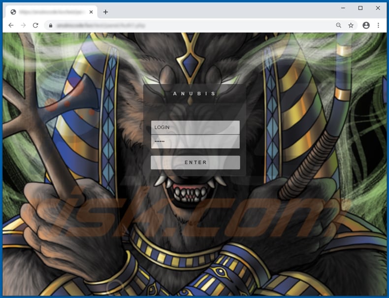 anubis stealer admin panel login