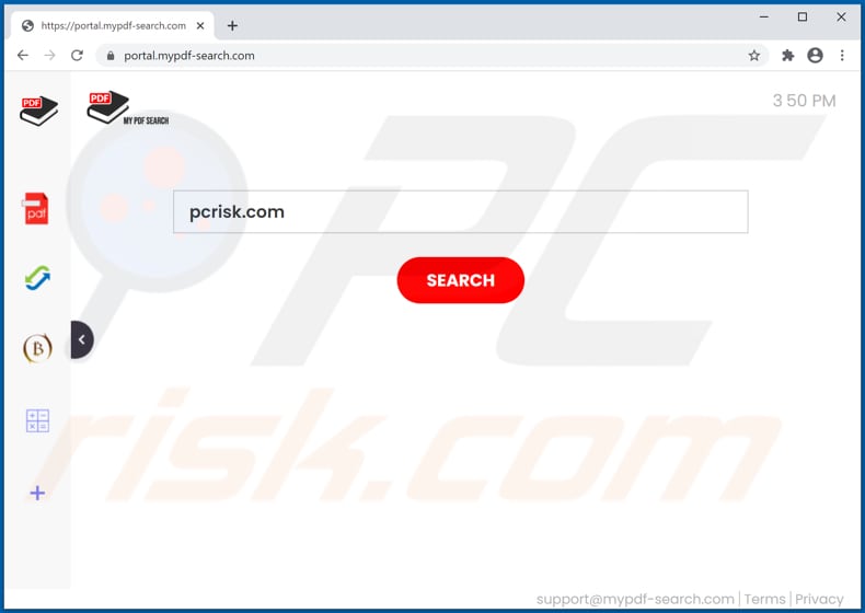 mypdf-search.com browser hijacker
