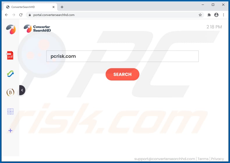 convertersearchhd.com browser hijacker