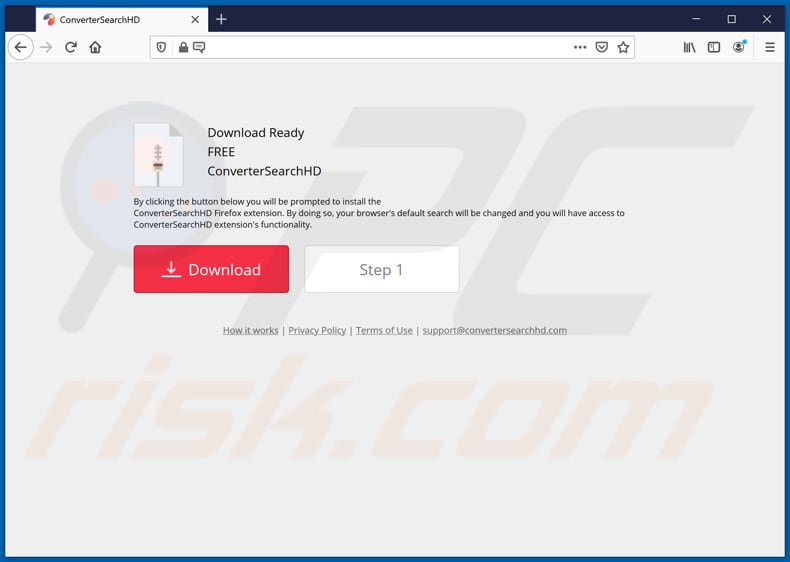 convertersearchhd browser hijacker promoter firefox