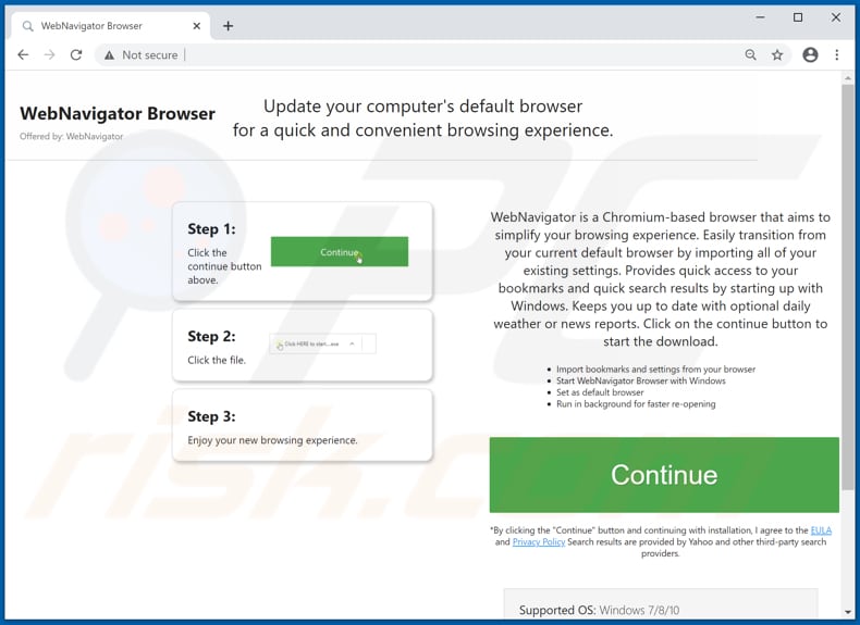 webnavigatorbrowser adware download website