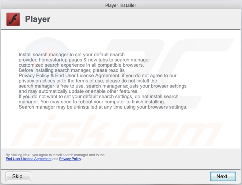 Delusive installer used to promote AnalyticParameter adware
