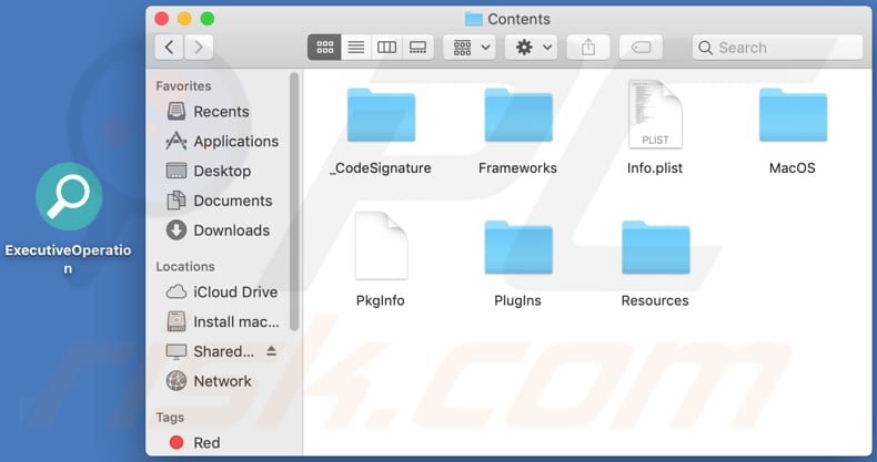 executiveoperation adware contents folder